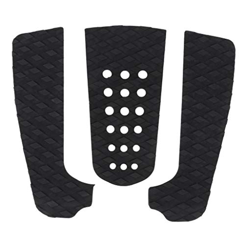 Meanhoo Surfboard Traction Pads, 1 Pcs Non Slip Grip Surf Stomp Pad with 3M Adhesive for Surfing, Skimboards, Paddle Board, Longboard, Shortboard, Black - Thumbnail 7