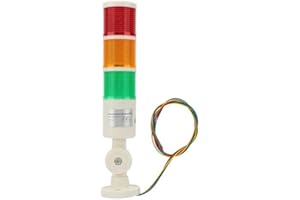 DC24V Industrial Tower Light Red Orange Green 3 Colors Multilayer Alarm Light Led Foldable Base Bracket Caution Warning Lamp 