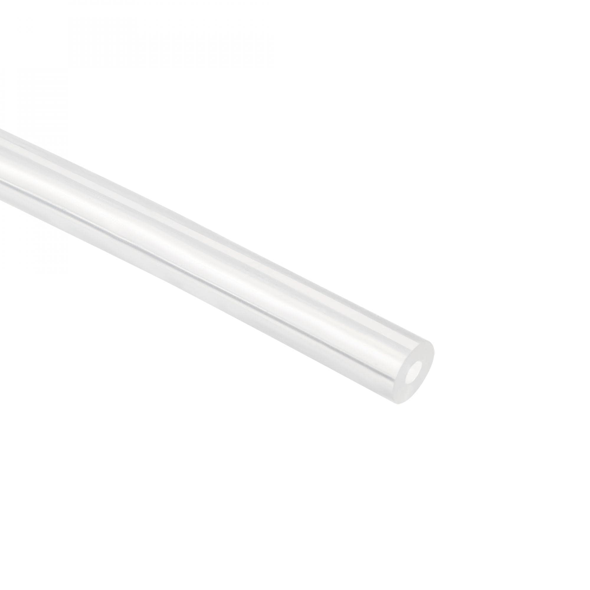 Sourcingmap Silicone Tube 1.5mm ID X 3mm OD 1.64ft Flexible Silicone Rubber Tubing Water Air Hose Pipe Transparent for Pump Transfer Brewing
