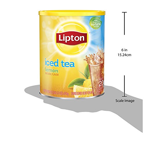 Lipton Black Iced Tea Mix, Lemon, 20 qt