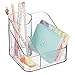 iDesign Clarity Care Divided Organizer, Blow Bathroom, Vanity Countertop, Desktop, Bedroom, College Dorm, 6.5
