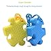 Sensory Oral Motor Aids Chew Necklace for Boys Girls Adults, 2 Pack Silicone Puzzle Chewy Jewelry for Autism ADHD Baby Nursing or Special Needs Kids, Reduce Biting for Heavy Chewer (Blue&Yellow)