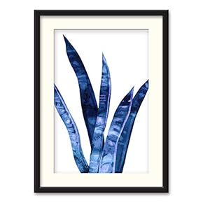 Blue Nordic Succulent - Framed Print