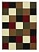 Sweet Home Stores Modern Boxes Design Area Rug 5' X 7', Multi-Color