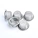 Xmifer 5pcs 0.5Inch Diameter Crystal Tobacco Pipe Stainless Steel Mental Screen Filters for Crystal Smoking Pipes Use (Silver)