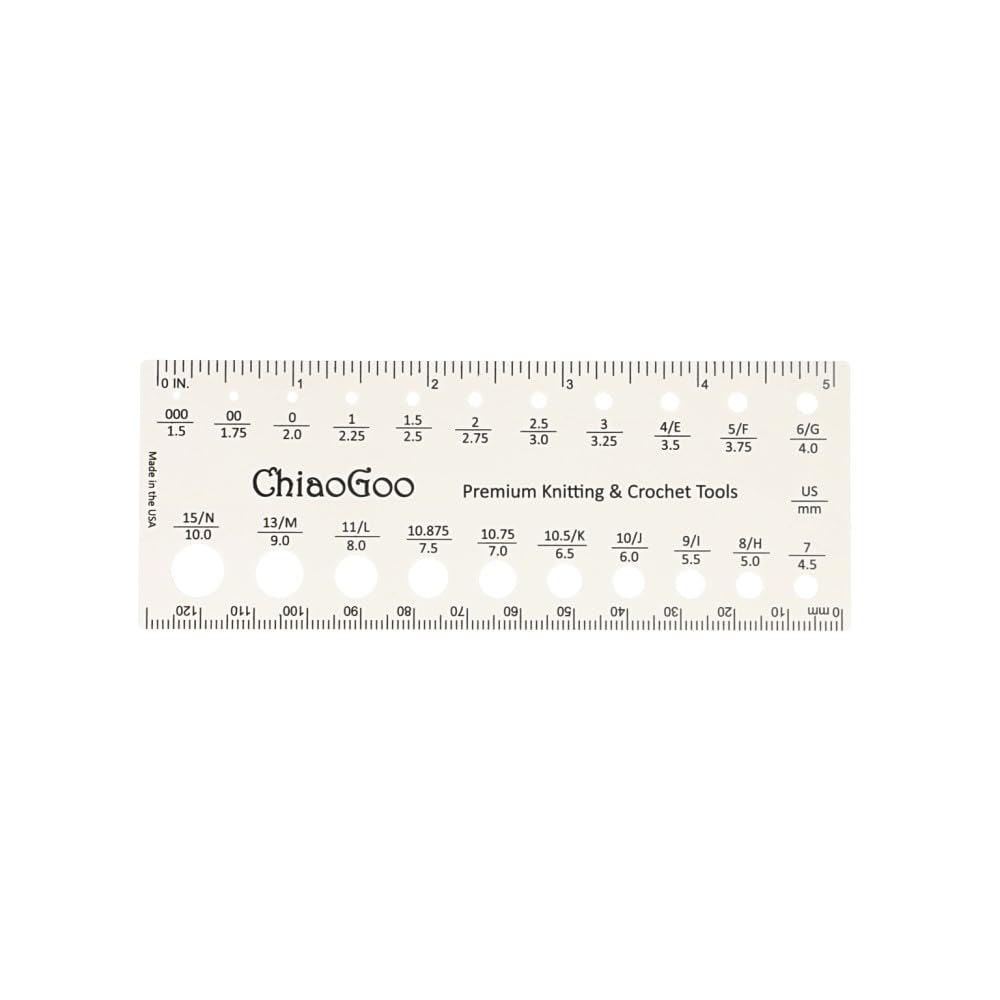 ChiaoGoo Needle Gauge 13cm - 1pc
