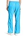 WonderWink Womens Flare Leg Cargo Medical Scrubs Pants, Malibu Blue, Large US