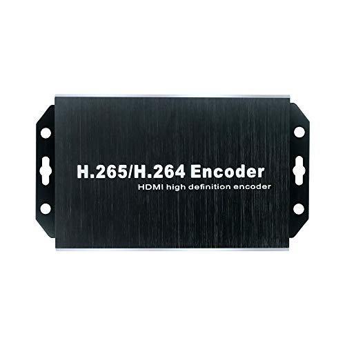 EXVIST H.265 1080P 60FPS PoE HDMI Video Encoder w/HDMI I/O, Audio I/O, Supports HLS RTMP RTSP SRT UDP, Compatible with ONVIF/Hikvision, for IPTV Live Streaming to YouTube Facebook Vimeo etc.