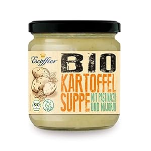 Escoffier Bio Kartoffelsuppe mit Pastinaken und Majoran, 4er Pack (4 x 355 ml)