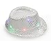 DB LED Light up Hats Flashlight Fedora hat, Unisex, Colorful, Suitable for Party and Club, Light up The Night Silver