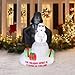 Gemmy Airblown Christmas Inflatables 6' Darth Vader and Storm Trooper Snowman Scene