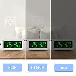 KWANWA LED Clock, Alarm Clock for Kids, 1.2inch