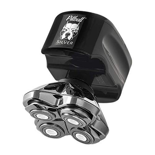 Skull Shaver Pitbull Silver PRO Head & Face Electric Shaver for Men