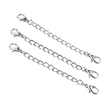30 Silver Tone Necklace Extender with Lobster Clasps 3 Inch Necklace Extenders