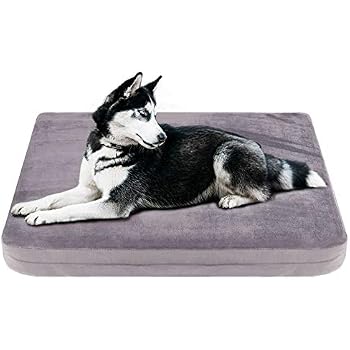 Joicyco Dog Bed Crate Mat Pad Pet Beds Orthopedic Foam Dog Mats Cushion Washable Anti Slip Mattress With Removable Cover