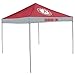 Logo Brands NCAA Alabama Crimson Tide Economy Canopy Tailgate Tent (9' x 9') – Powder-Coated Steel Frame, Water-Resistant Polyester, Team Color Design