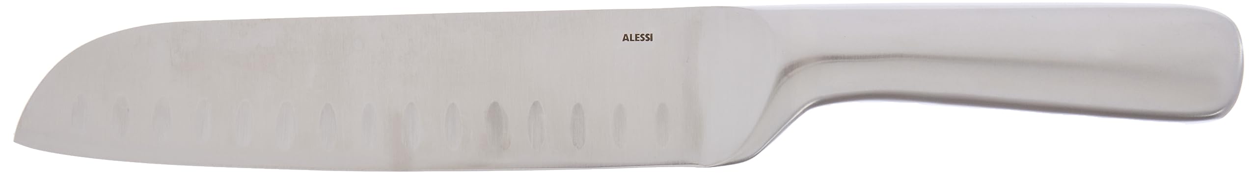 Alessi SG508 Mami, Large santoku Knife in Forged Steel AISI 420, mat.