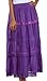 Sakkas Solid Embroidered Gypsy / Bohemian Full / Maxi / Long Cotton Skirt