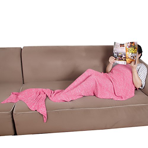 Jet Bond Jj16 Knitting Mermaid Blanket Fish Tail Plus Size Cotton Crochet For Adult Women Leisure Cover 74 8 Long 35 4 Wide Pink Buy Online In Maldives At Maldives Desertcart Com Productid 37929675