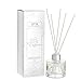 Creative Scents White Cashmere Essential Oil Reed Diffuser Sticks in Gift Box, Aromatherapy-Grade Oils Blend, Natural Scented Diffusing Kit, Non-Toxic Home Spa Fragrance Diffuser Set, 75 ML/2.5 Oz