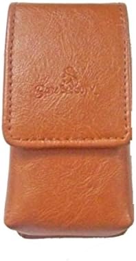 Cosmetic Bag - Lipstick Case Holder - Organizer Bag for Purse- lipstick holder- Durable Soft Leather -Cosmetic Storage Kit With Mirror by Bare BeYouTy- 2 Lipstick Case Tan
