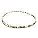 Tiger Brown Coco Bead with White Puka Shell Surfer Necklace