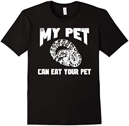 Mens Funny Pet Love Ball Python T-Shirt - Snake Lovers Gift Large Black