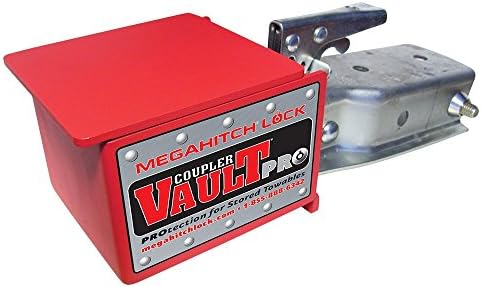 MegaHitch Lock Coupler Vault Pro Combo 2" &amp; 2 5/16" balls (Red)