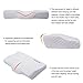 TAMPOR Memory Foam Pillow Bamboo Charcoal Contour Pillow with Neck Support, Comes with an Extra Pillow Case, Standard 24”x14”x4.3”