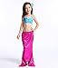 Newland 4 Pcs Girls Swimsuit Mermaid Tails for Swimming Princess Bikini Bathing Suit Set