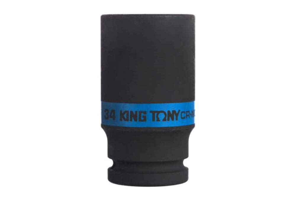 KING TONY 643534M Socket De Impacto Long 3/4" 34mm for DIYers & Professionals, Built for Repair and Installation tasks, 34mm