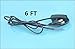 Lamp Cord Set with Molded Plug Lamp Cord Has Button Switch, Plug,Stripped Ends Ready for Wiring Stripped Ends Ready for Wiring -6 Foot （Black）,