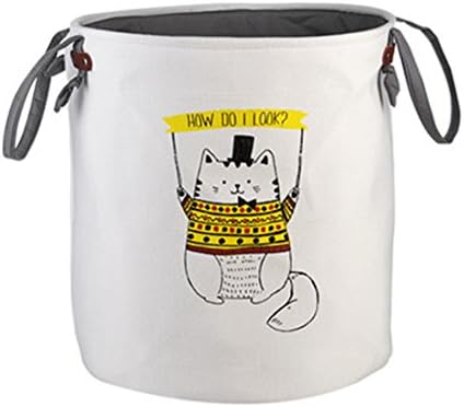 Large Fabric Storage Basket Bins Organizer with Handles for Clothes Storage,Toy Organizer,Pet Toy Storing, Collapsible Storage Bin, Laundry Bag