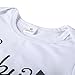 MIOIM 3pcs Baby Boys Girls Letter Romper Bear Pants Knotted Hat Coming Home Outfits