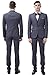 Mens Classic Business Suit Solid Color Suit for Mens Wedding Grey Suit US 36R