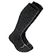 Wanderlust Knee-High Merino Wool Compression Socks For Men and Women Charcoal, Medium
