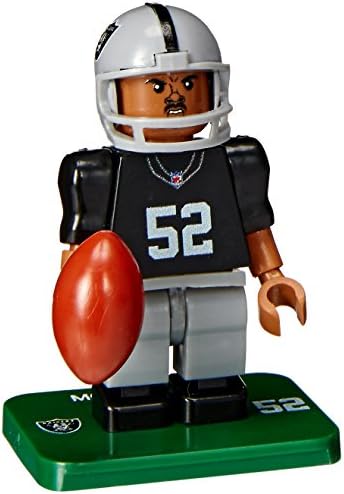 NFL Oakland Raiders Gen4 Limited Edition Kalil Mack Mini Figure, Small, White