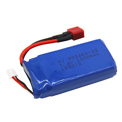 Accessories 3PCS 7.4V 1500mAh Lipo Battery with USB Charger for FT009 RC Boat 12428 Battery Lipo 2S 
