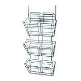 Safco Products 4151CH PanelMate Triple File Basket, Letter Size, Charcoal