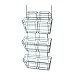 Safco Products 4151CH PanelMate Triple File Basket, Letter Size, Charcoal