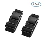Luxebell Luggage Straps Suitcase Belt Travel Accessories, 1.96 in W x 6.56 ft L, 2-Pack