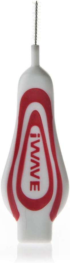 iWave Interdental Brushes Fine Size 0.5 mm Red Pack of 5 - Interdental Cleaning Brushes for Total Teeth Cleaning Plaque Removal Tool - Image 3