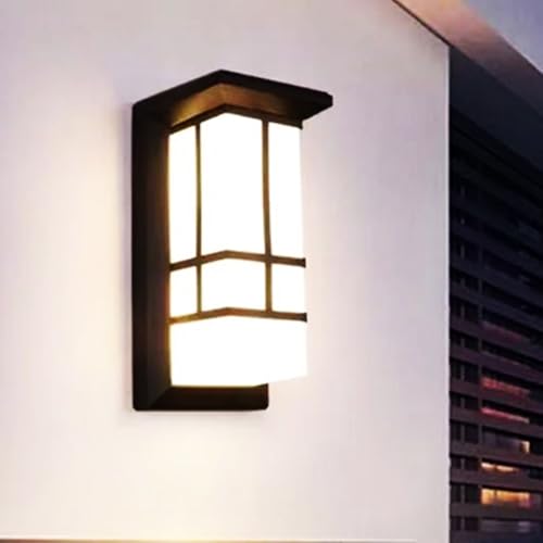 XZM Modern LED Outdoor Wall Light12W Warm white IP65 Aluminum Alloy Waterproof Porch Front Door Wall Lamp Garden Patio Balcony Exterior Decorative Wall Lighting