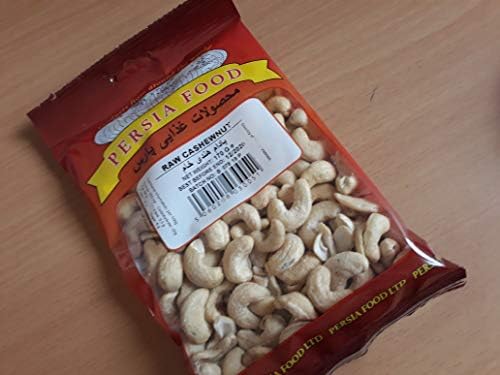 Persia Food Dry Raw Cashew Nuts 170grams Premium Quality