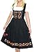 Dirndl Trachten Haus 3-Piece Long Black German Wear Party Oktoberfest Waitress Dress