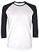 Baseball Tee T Shirts for Women | Raglan Jersey 3/4 Long Sleeve | Organic Cotton
