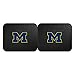 FANMATS 12288 NCAA Michigan Wolverines Back Row Utility Car Mats - 2 Piece Set, 14in. x 17in., All Weather Protection, Universal Fit, Deep Resevoir Design, Molded Team Logo