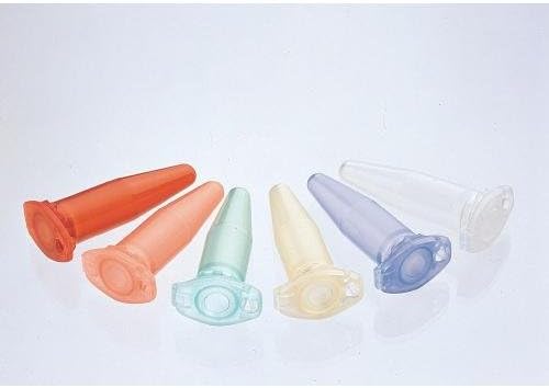 Eppendorf 022363476 Polypropylene Safe-Lock Graduated Microcentrifuge Tube, 2.0mL Capacity, Five Assorted Colors (Case of 500)