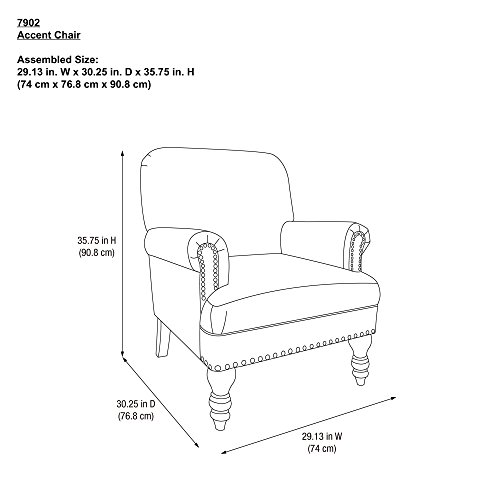 Dorel Living Jaya Accent Chair The Home Kitchen Store