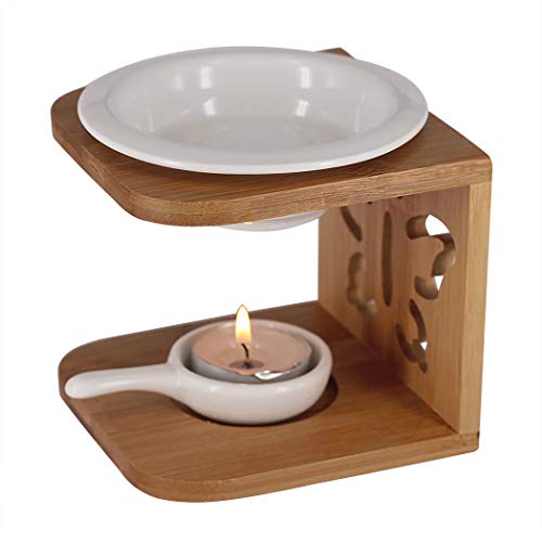 Singeek 100ML Essential Oil Burner,Hollowing Floral Tea Light Holder Aromatherapy Oil Warmer, Holiday Home Decoration Valentine (Butterfly) - Thumbnail 4